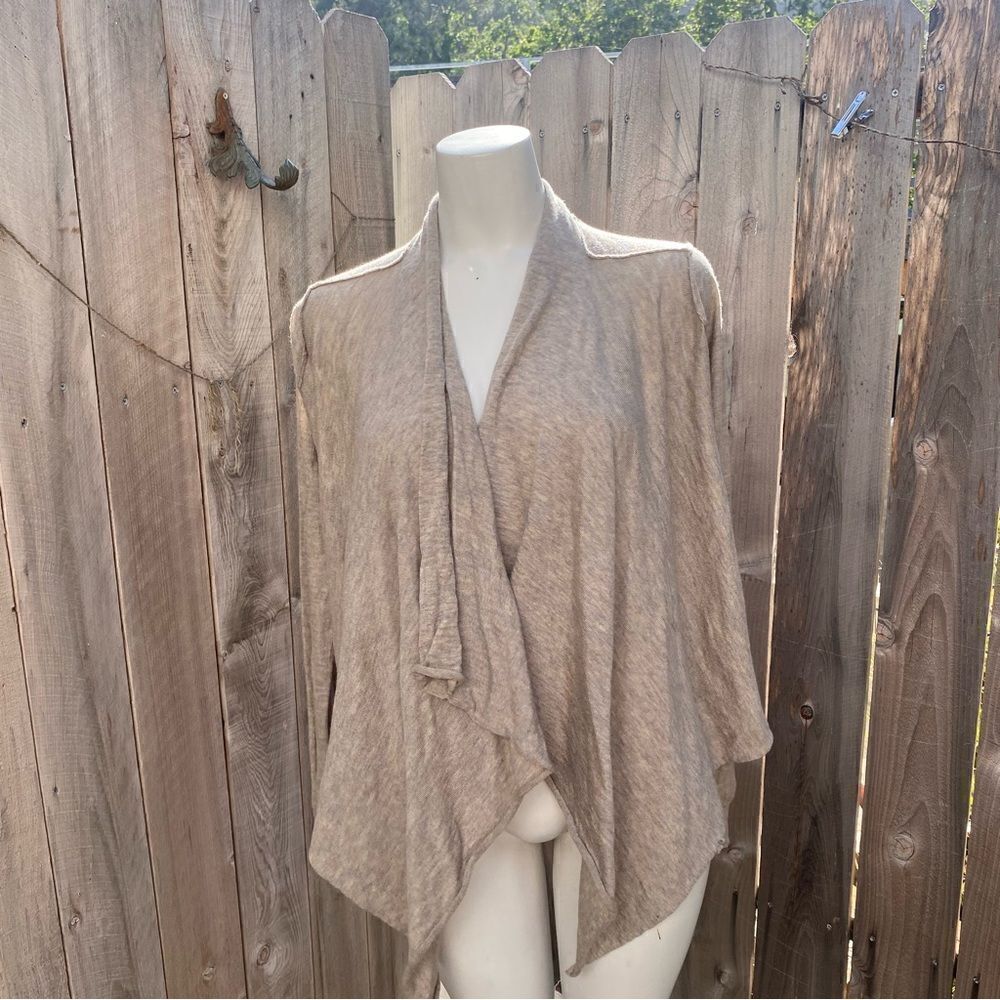 All Saints silk and wool blend sand color cardigan size 6